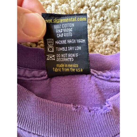 Vintage Y2K Skate Mental Kool-Aid Parody Faded Purple S/M Skater T-shirt - Picture 3 of 8